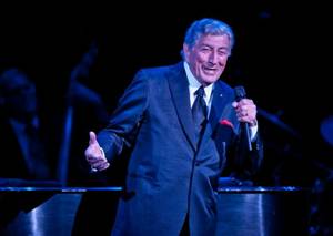 Tony Bennett, with daughter Antonia Bennett, at The Pearl in the Palms on July 24, 2011.